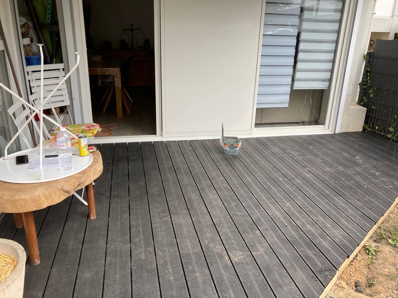 Pose d&rsquo;une terrasse